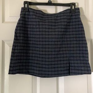 Navy/black skirt with plaid slit Juniors Size 11